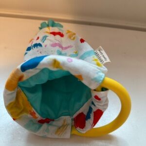 Lovevery Organic Cotton Sensory Pouch Teether Crinkle Baby Toddler Colorful Toy